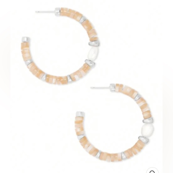 Kendra Scott Lila hoops in silver natural mix - Picture 4 of 4